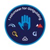 I volunteer for Girlguiding woven badge