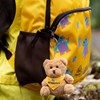 Brownie teddy keyring attached to Brownie backpack 