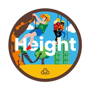Brownies height adventure woven badge