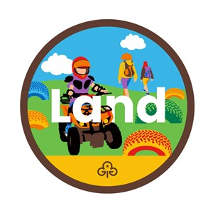 Brownies land adventure woven badge