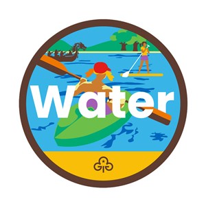 Brownies water adventure woven badge