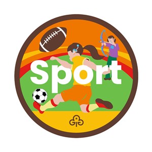 Brownies sport adventure woven badge