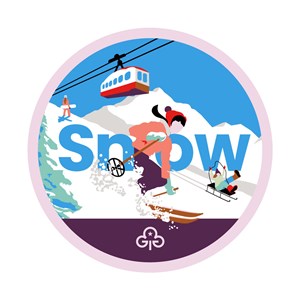 Rangers snow adventure woven badge