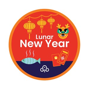Lunar new year badge 
