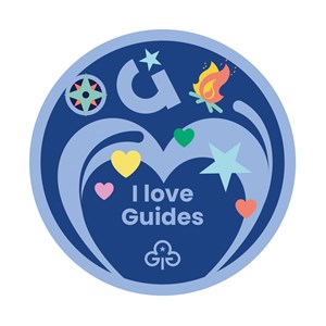 I love Guides woven badge