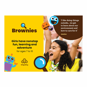 Brownies recruitment postcard 
