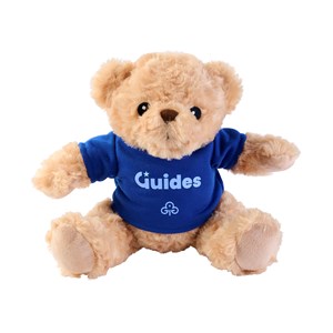 Teddy bear wearing Guides t-shirt.