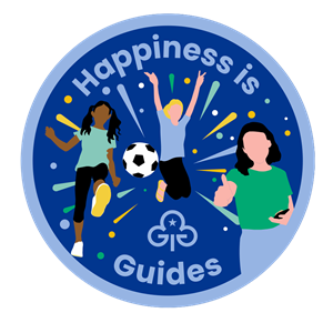Happiness is Guides woven badge