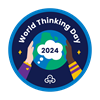 World thinking day 2024 woven badge 