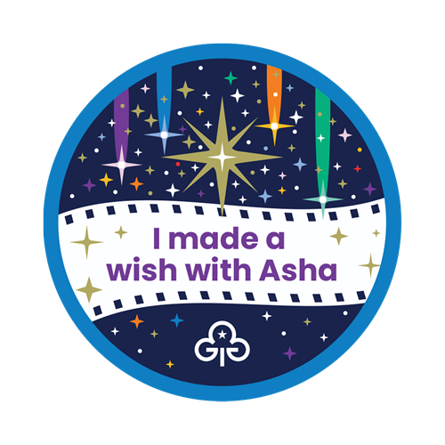 I made a wish with Asha woven badge