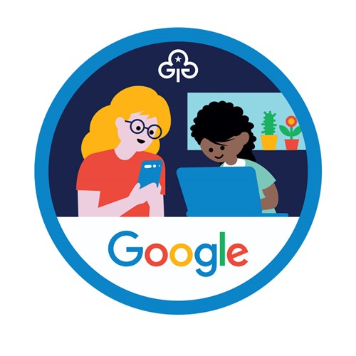 Google digital discovery woven badge (blue)