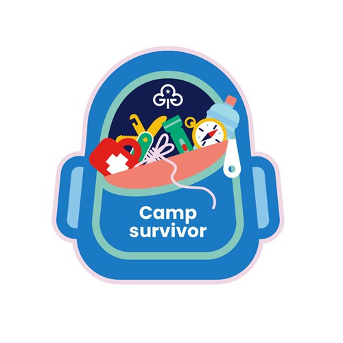 Camp survivor badge
